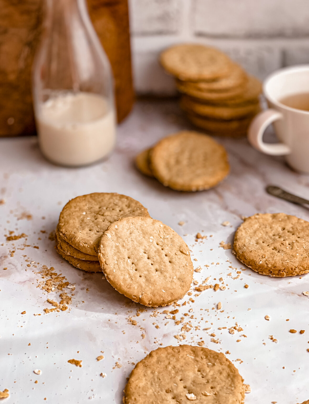 Gluten free Digestive biscuits (vegan) - Marta in the jar