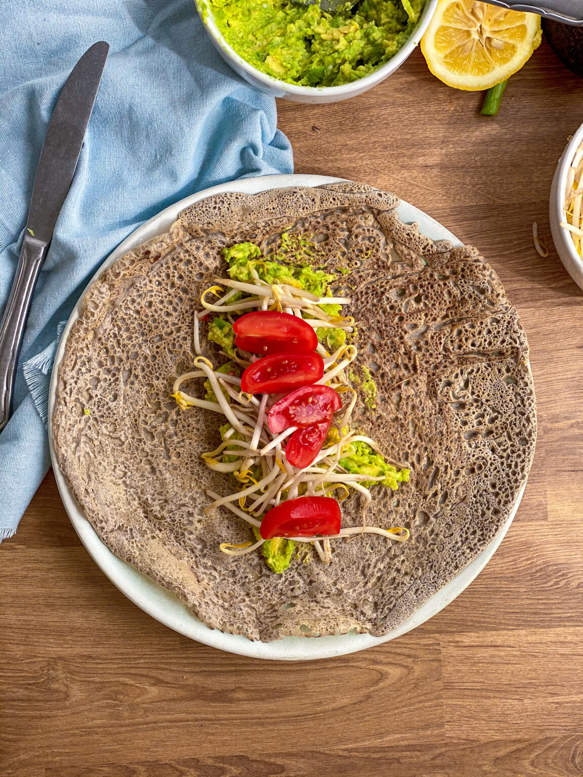 2 ingredients buckwheat wraps vegan and glutenfree Marta in the jar