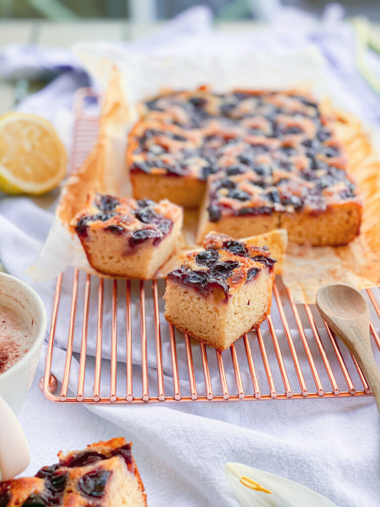 Gluten-free grapes focaccia bread