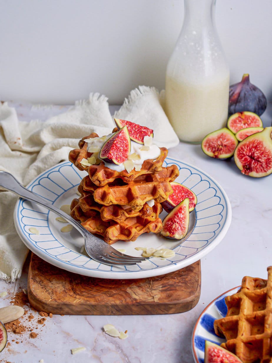 Pumpkin gluten-free waffles
