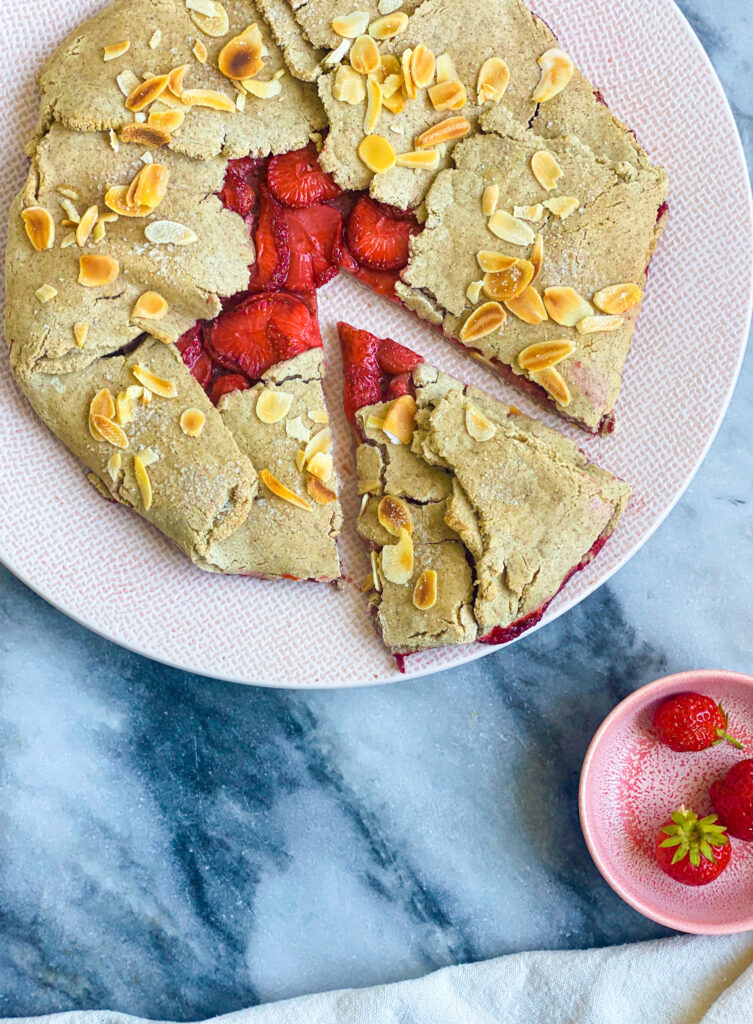 quick gf strawberry tart