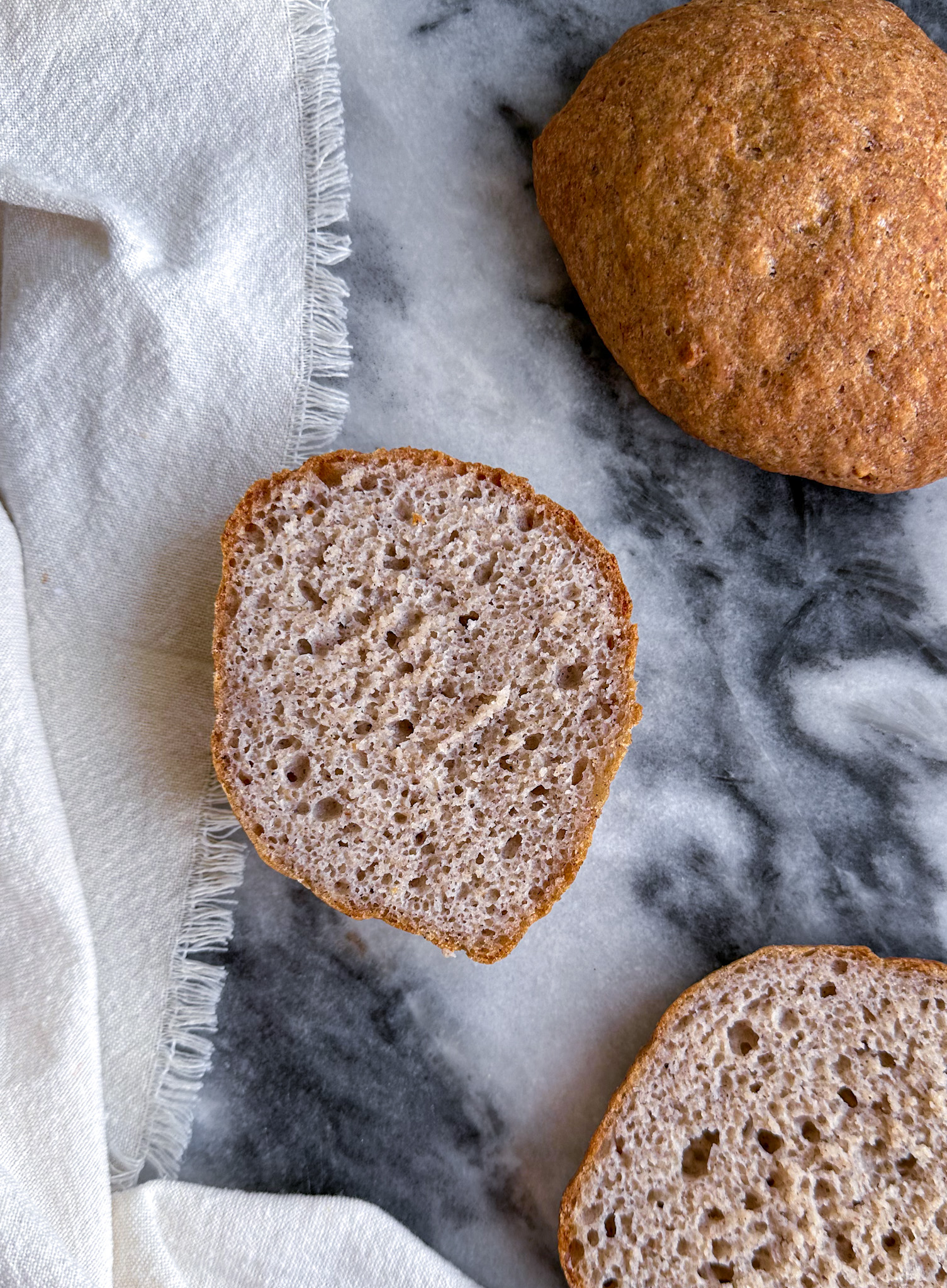 Glutenfree ciabatta bread (without gums) Marta in the jar