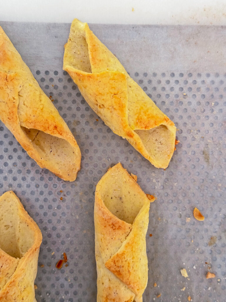 gluten-free cannoli dough - step by step