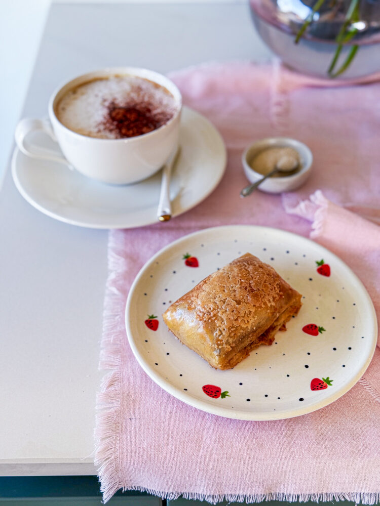 rice paper chocolate croissant