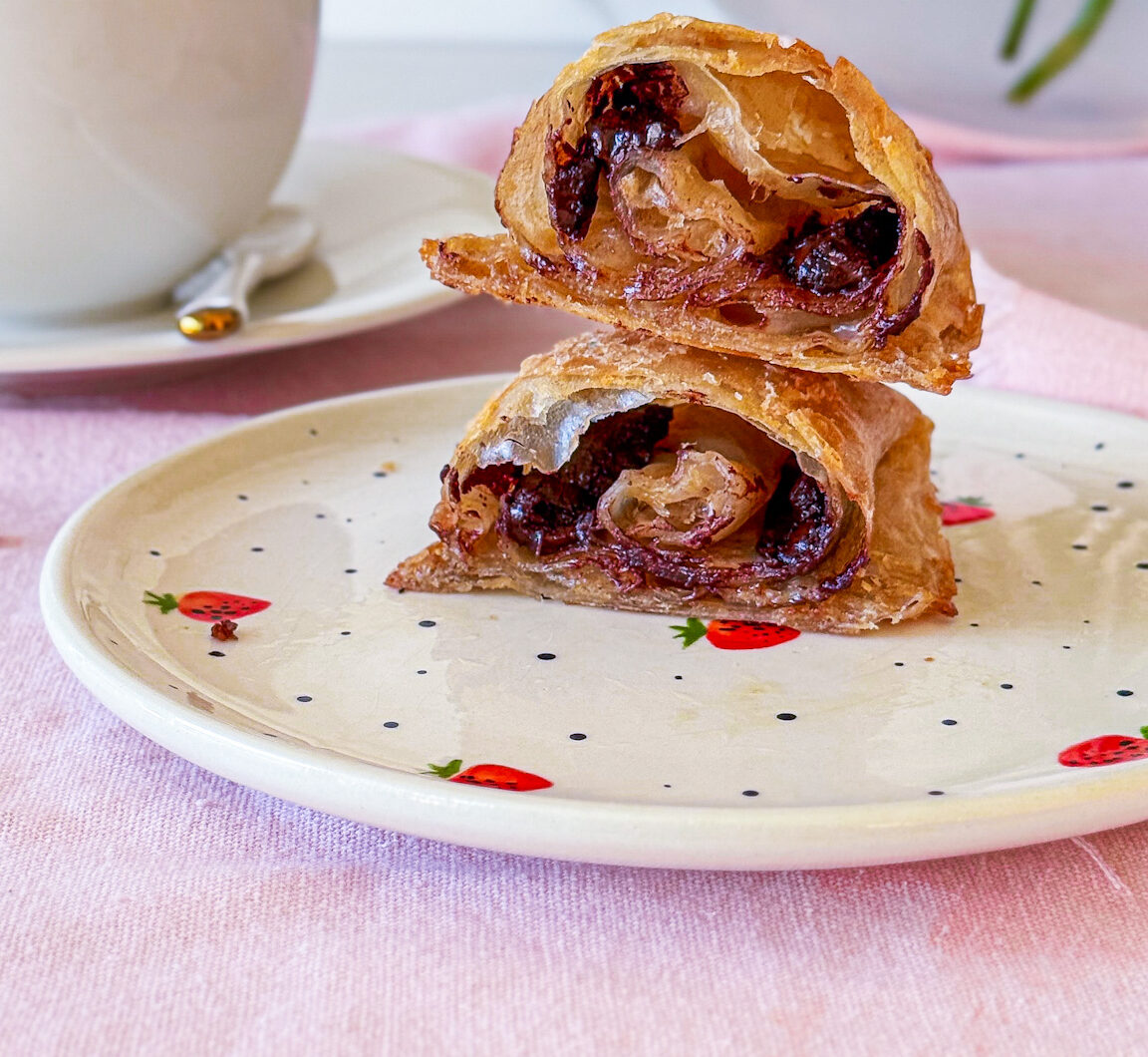 Rice paper "Pain au Chocolat"