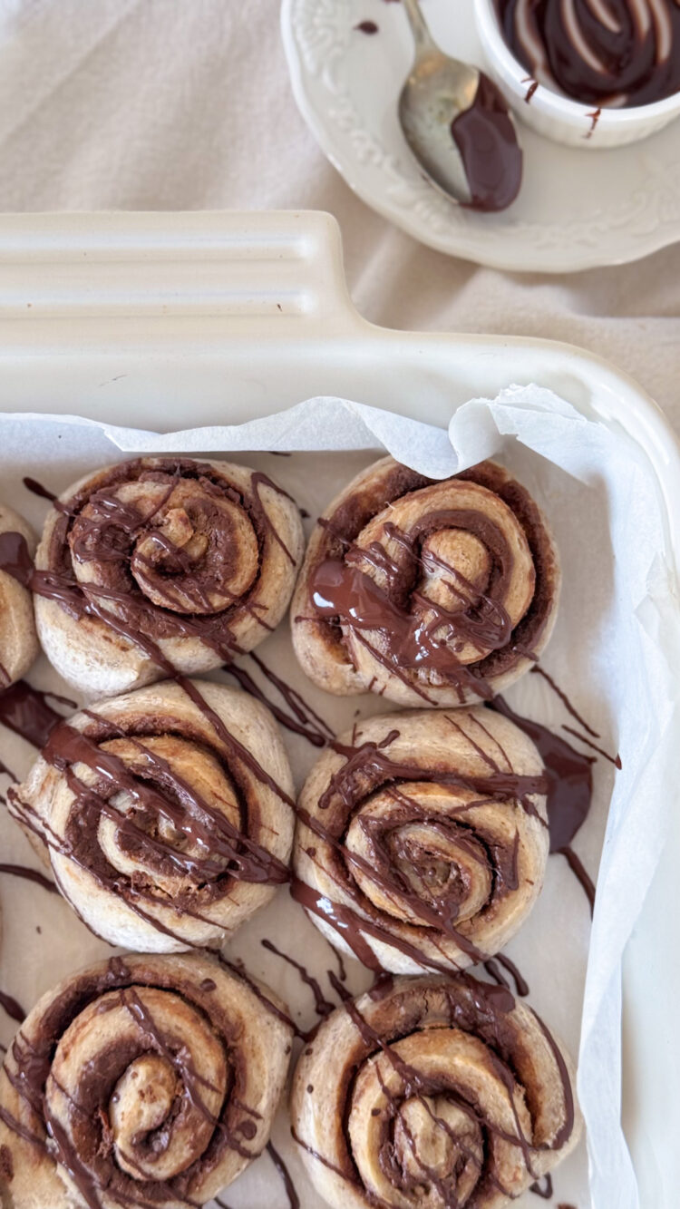 Gluten-free vegan chocolate rolls