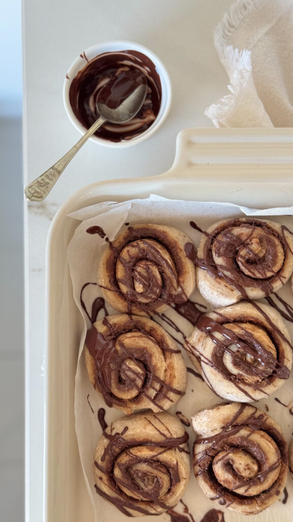 Gluten-free vegan chocolate rolls
